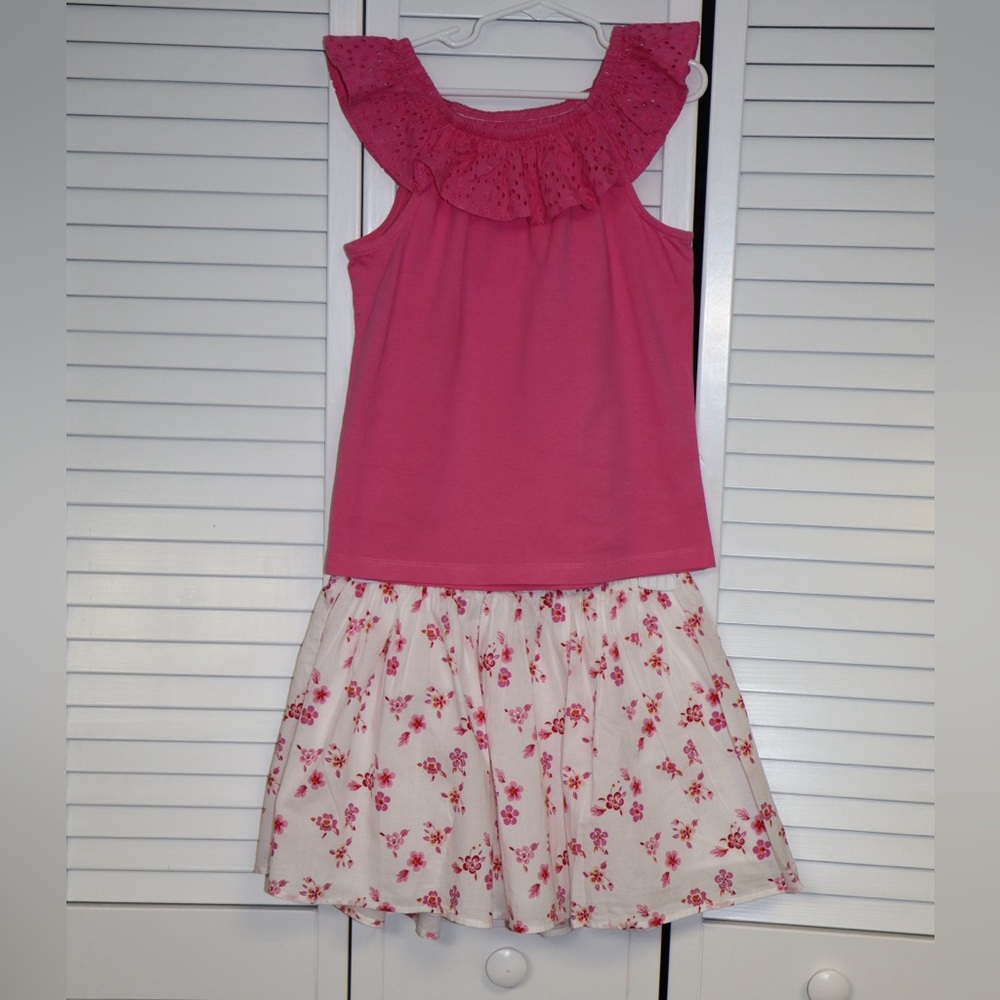 Gymboree and Gap Pink and White Floral set